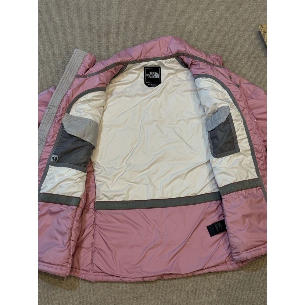 The North Face Women's Goose Down Quilted Puffer Jacket Medium Pink - Picture 4 of 8